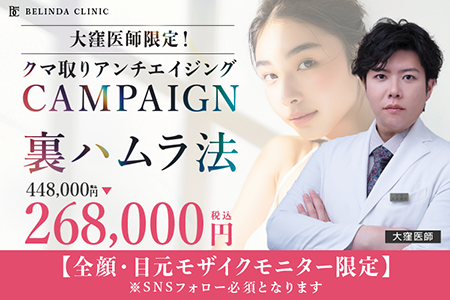 裏ハムラ法医師限定モニター価格268,000円(税込)
